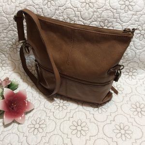 Lucky Brand vintage leather shoulder bag